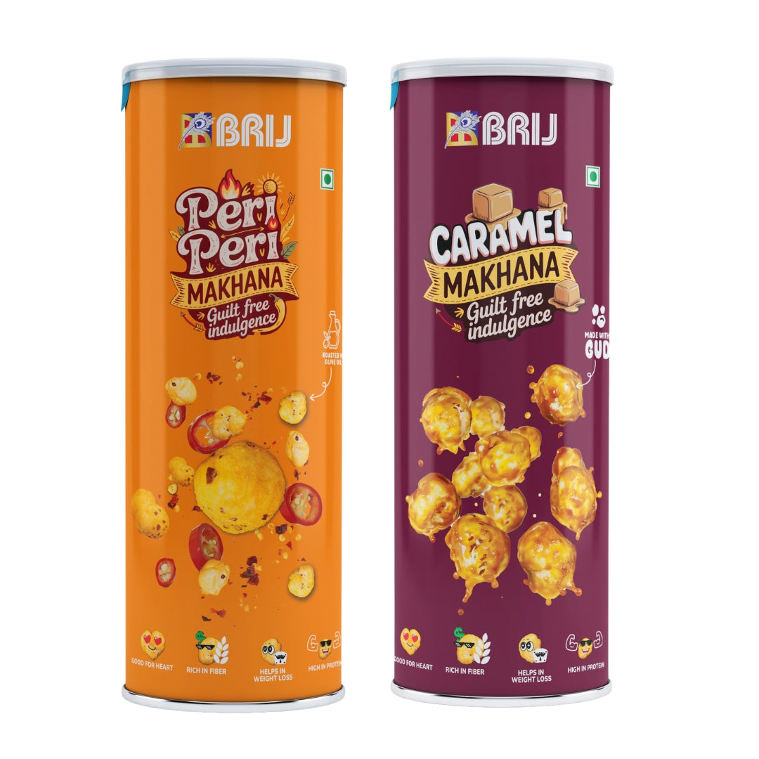 Makhana Combo (Peri Peri + Caramel)