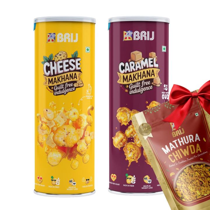 Cheese + Caramel Makhana with Namkeen Offer