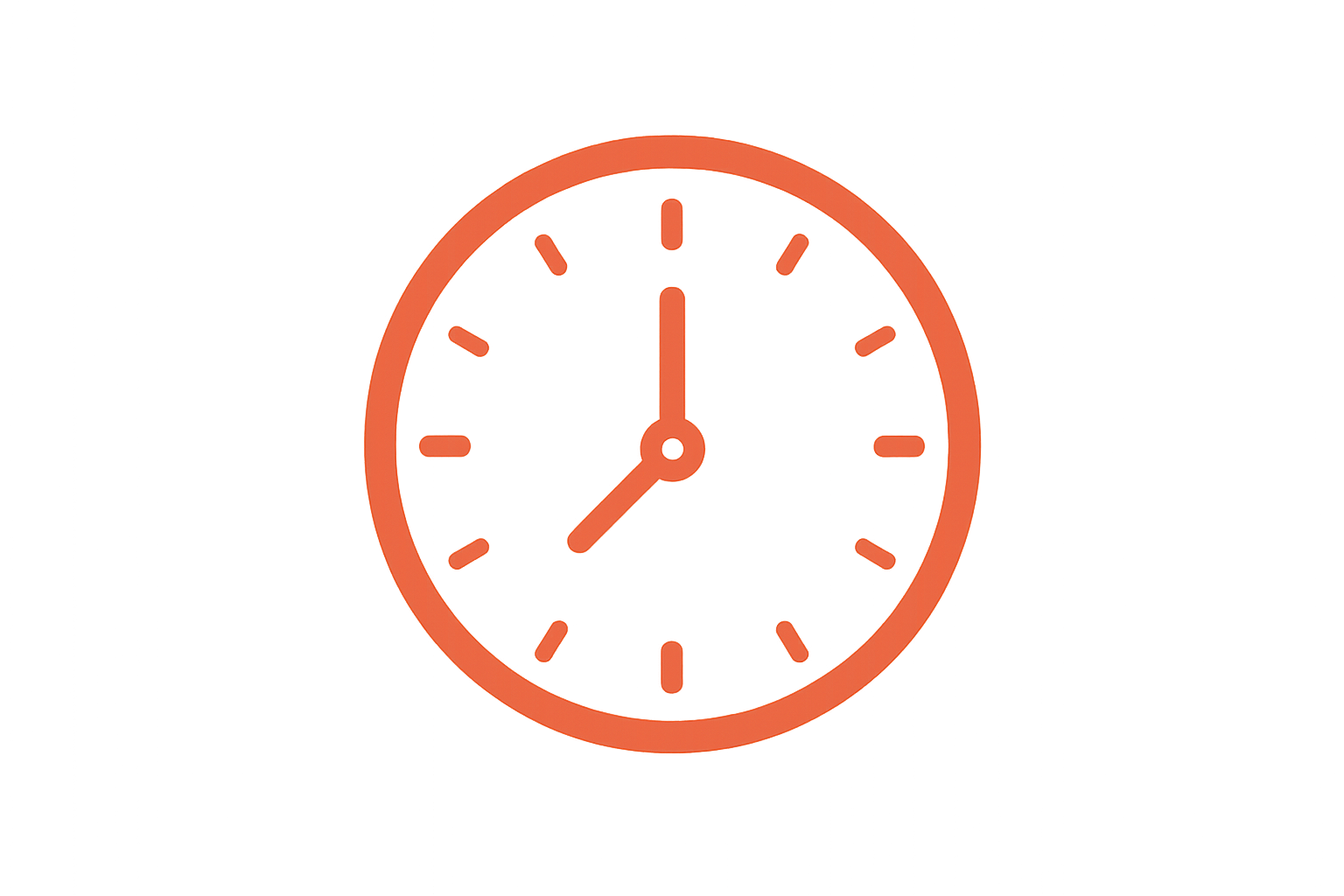 #E17932 make a clock icon with transparent background